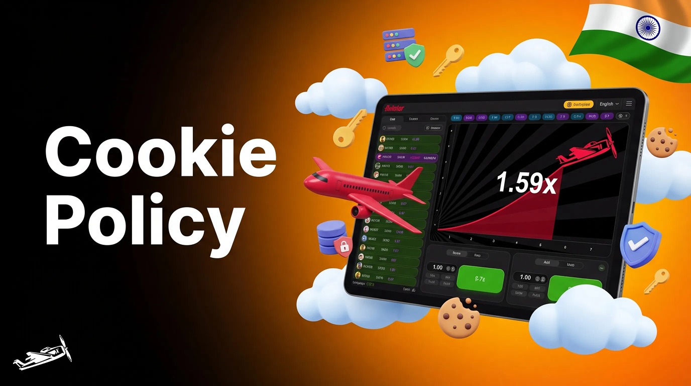 Aviator game India cookie policy and data usage details